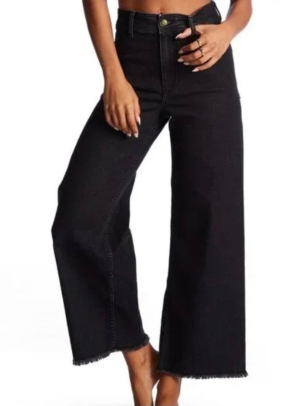 Billabong Free Fall Black Wide-Leg High-Rise Jeans